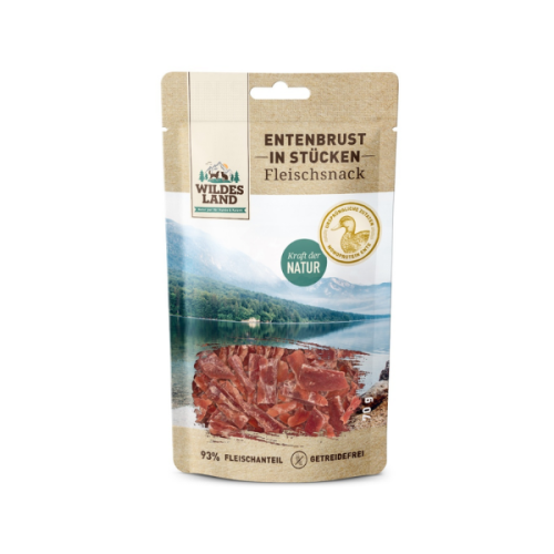 WILDES LAND Filet z piersi kaczki w kawałkach - przysmaki mięsne dla psa i kota - 70 g (1).png