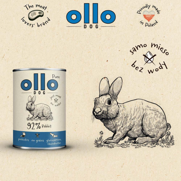 OLLO Królik - karma mokra PURE dla psa - 400 g (5).png