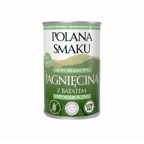 POLANA SMAKU Jagnięcina z batatem - karma mokra dla psów - 400 g.png