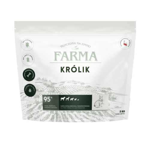 FARMA Karma tłoczona na zimno dla psów - królik  (1).png