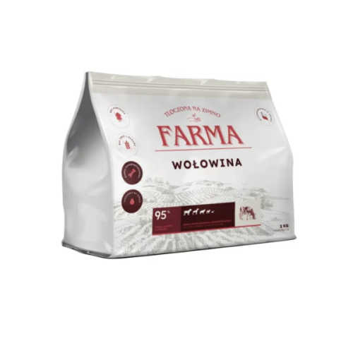 FARMA Karma tłoczona na zimno dla psów - wołowina  (1).png