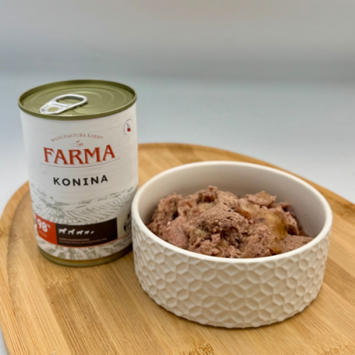 FARMA Konina - karma mokra  dla psa - 400 g  (2).png