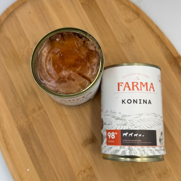 FARMA Konina - karma mokra  dla psa - 400 g  (3).png