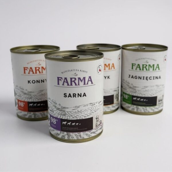 FARMA Konina - karma mokra  dla psa - 400 g  (4).png