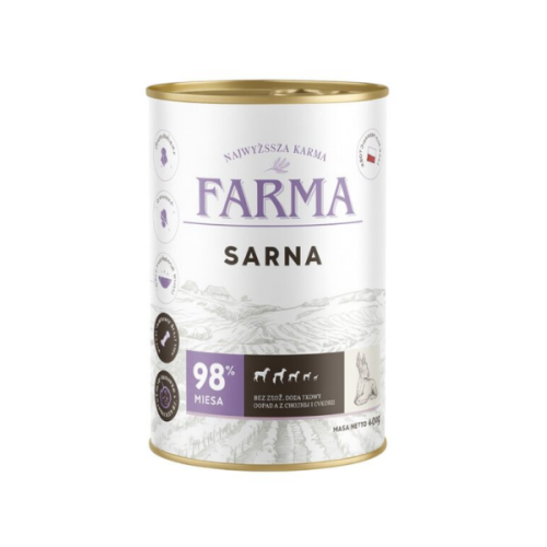 FARMA Sarna - karma mokra  dla psa - 400 g (1).png