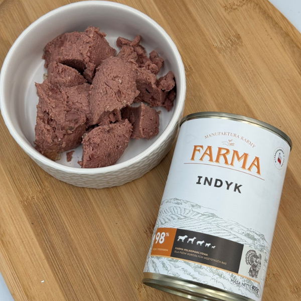 FARMA Indyk - karma mokra  dla psa - 400 g (3).png