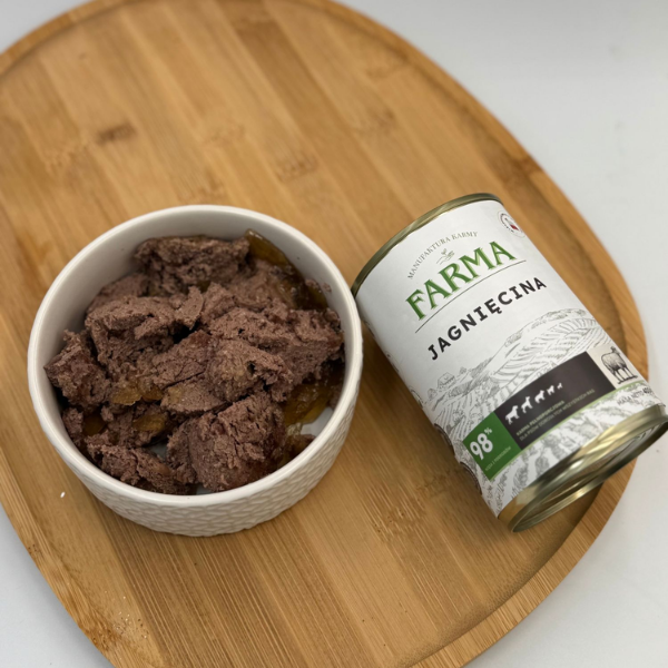 FARMA Jagnięcina - karma mokra  dla psa - 400 g (2).png