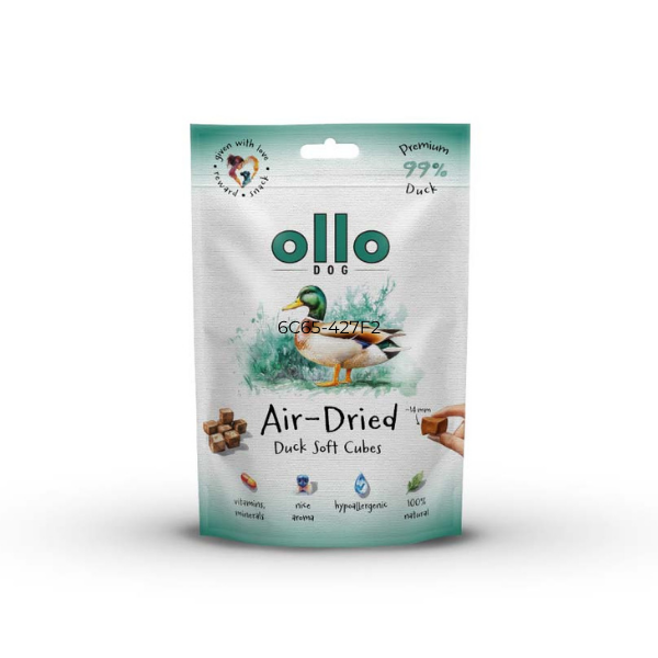 OLLO SOFT CUBE Przysmaki w kształcie kostek z kaczki dla psów - 80 g  (1).png