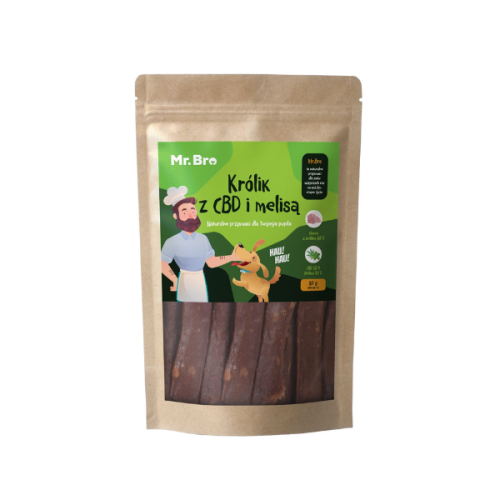 MR.BRO Strips - królik z CBD i melisą - przysmaki dla psów - 80 g.png