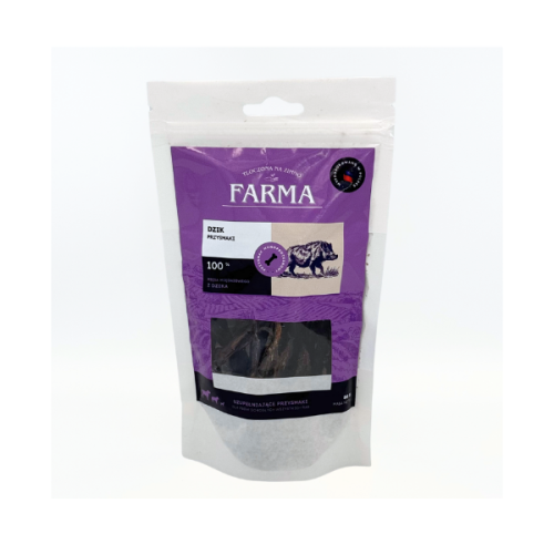 FARMA Paski z dzika - przysmaki dla psów - 80 g.png