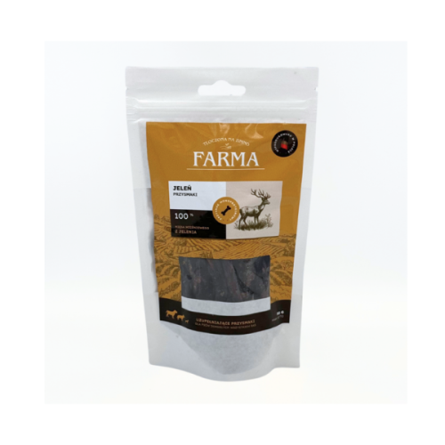 FARMA Paski z jelenia - przysmaki dla psów - 80 g.png