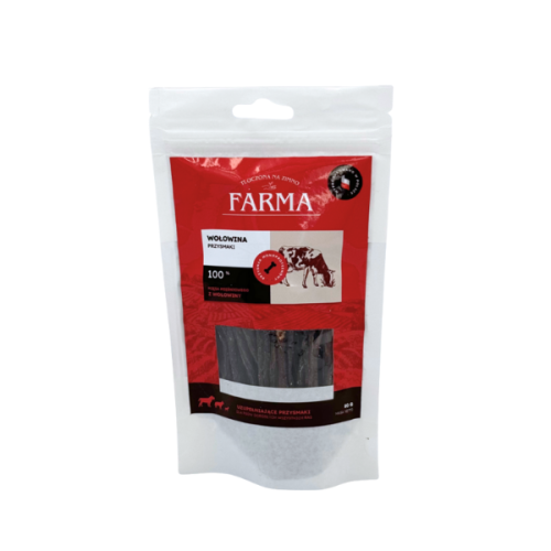 FARMA Paski z wołowiny - przysmaki dla psów - 80 g.png
