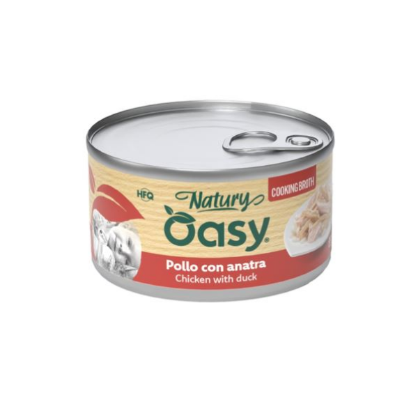 OASY NATURY cooking broth Karma mokra z kurczakiem i kaczką dla kotów - 85 g.png