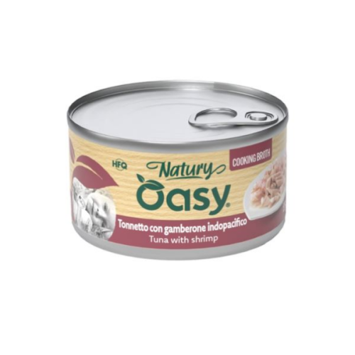 OASY NATURY cooking broth Karma mokra z tuńczykiem i krewetkami dla kotów - 85 g.png