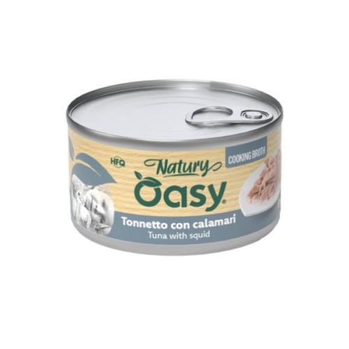 OASY NATURY cooking broth Karma mokra z tuńczykiem i kalmarami dla kotów - 85 g.png