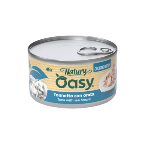 OASY NATURY cooking broth Karma mokra z tuńczykiem i doradą dla kotów - 85 g.png