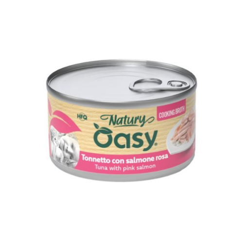 OASY NATURY cooking broth Karma mokra z tuńczykiem i różowym łososiem dla kotów - 85 g.png