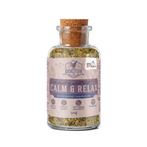 SYTA MICHA DOGTOR Zioła na wyciszenie i uspokojenie dla psów - 50 g.png