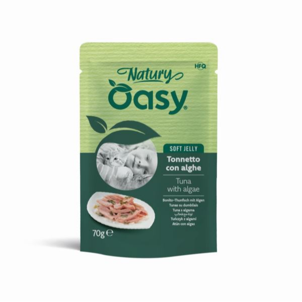 OASY NATURY Karma uzupełniająca dla kotów - tuńczyk z algami - 70 g.png