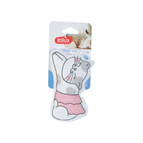 ZOLUX Zabawka CHATOUILLE z piórkami i kocimiętką dla kotów - kotek w tutu, (2).png