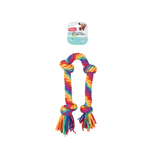 ZOLUX  Zabawka RAINBOW dla  psa - szarpak sznur - 4 węzły (2).png