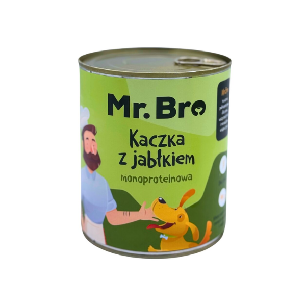 MR BRO Kaczka z jabłkiem - karma mokra dla psa - 800 g.png