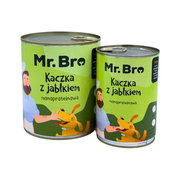 MR BRO Kaczka z jabłkiem - karma mokra dla psa - 400 g i 800 g.png