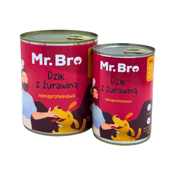 MR BRO Dzik z żurawiną - karma mokra dla psa - 400 g i 800 g.png