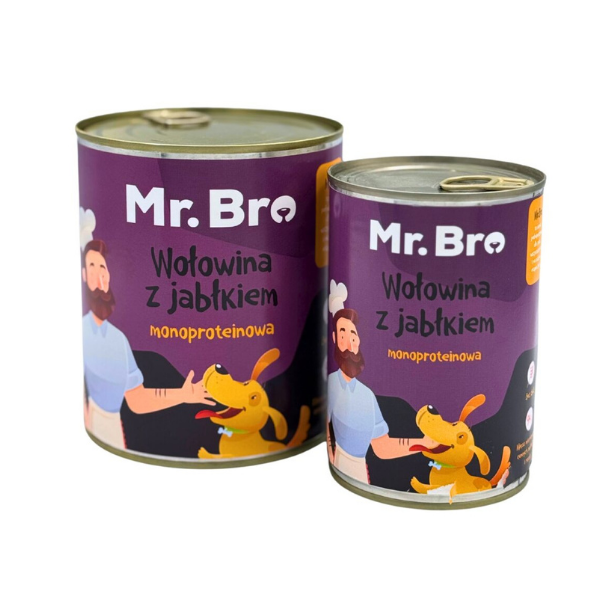 MR BRO Wołowina z jabłkiem - karma mokra dla psa - 400 g i 800 g.png