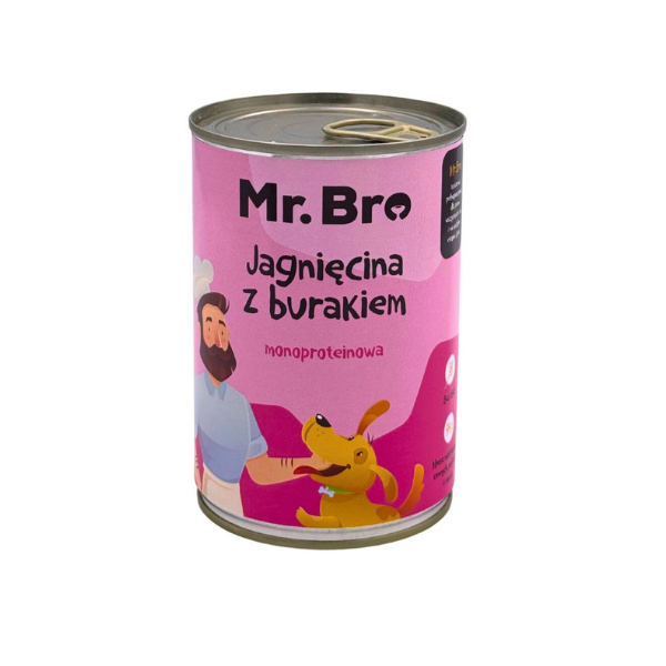 MR BRO Jagnięcina z burakiem - karma mokra dla psa - 400 g.png