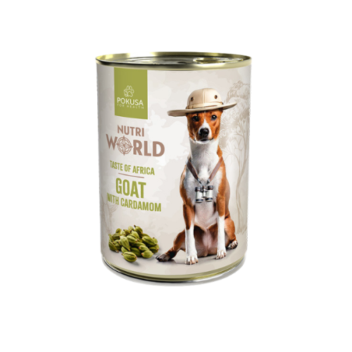 POKUSA Nutri World Karma mokra monoproteina - koza dla psów - 400 g.png