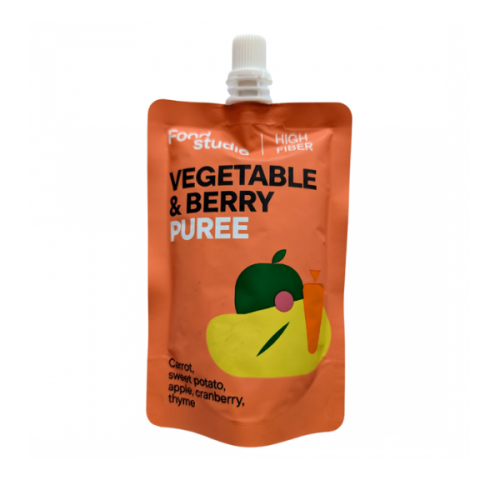 FOOD STUDIO CHEFS  PUREE WARZYWNO-OWOCOWE z marchewką, batatem, jabłkiem, żurawiną i tymiankiem dla psów - 150ml (1).png