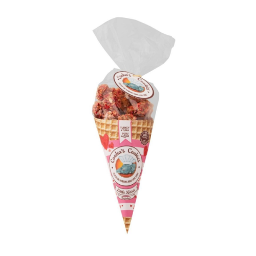 Cooka’s Cookies LITTLE TURKEY &amp; TUNA KISSES Przysmaki z indyka i tuńczyka dla psów - 50g (1).png