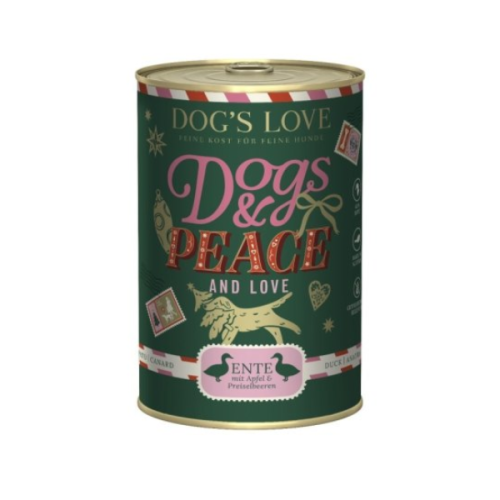 DOG'S LOVE Winter Menu Ente - Kaczka z jabłkami i żurawinami - karma mokra dla psów - 400 g (2).png