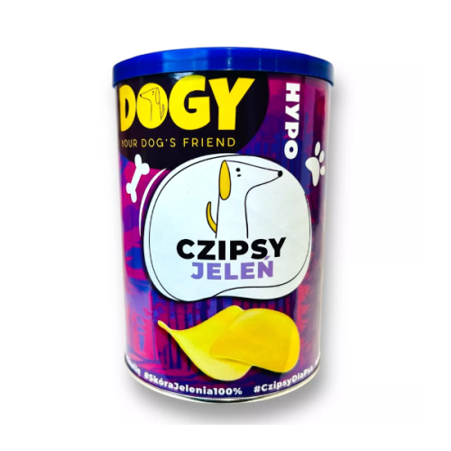 DOGY Czipsy  z jelenia - gryzaki dla psów - 75 g.png