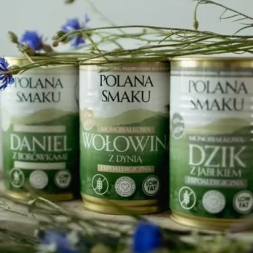 POLANA SMAKU Indyk z borówkami - karma mokra dla szczeniąt - 400 g   (1).png