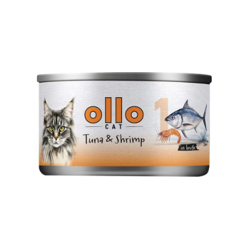 OLLO CAT nr 1 Tuńczyk i krewetki w sosie własnym - karma mokra dla kotów  - 70 g (1).png