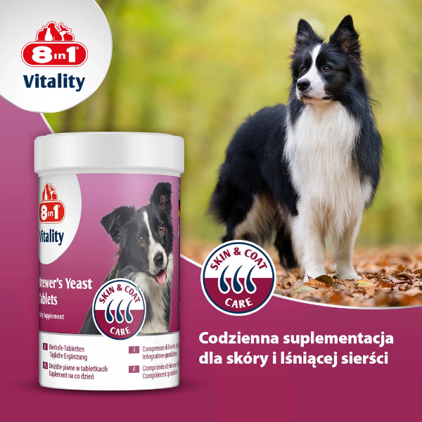 8in1 Vitality Drożdże piwne dla psów - 260 tabletek (6).png