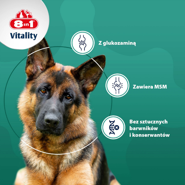 8in1 Vitality Glukozamina z MSM dla psów - 55 tabletek  (7).png