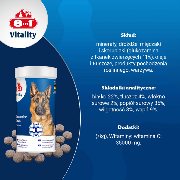 8in1 Vitality Glukozamina dla psów stawy i aktywność - 55 tabletek (9).png