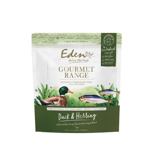 EDEN GOURMET Kaczka i śledź - karma sucha dla psów (1).png