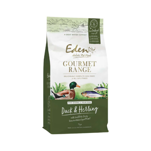 EDEN GOURMET Kaczka i śledź - karma sucha dla psów (2).png