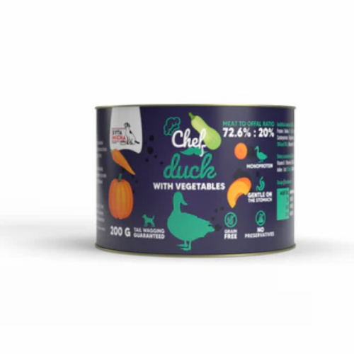 SYTA MICHA Kaczka z warzywami - karma mokra dla psów małych ras - 200 g.png