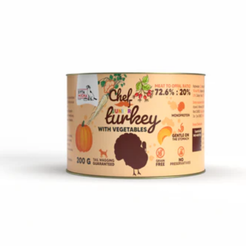 SYTA MICHA JUNIOR Indyk z warzywami - karma mokra dla szczeniąt małych ras  -  200 g.png