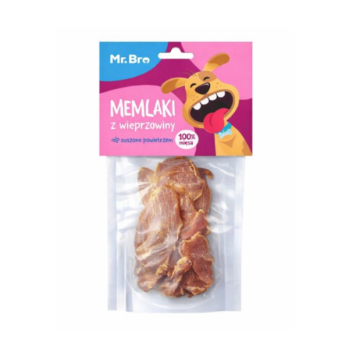MR BRO Memlaki z wieprzowiny - przysmaki suszone powietrzem dla psów - 150 g.png