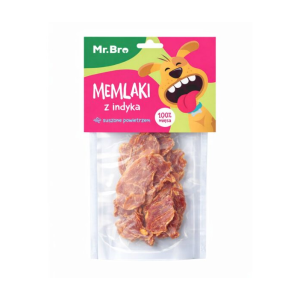 MR BRO Memlaki z indyka - przysmaki suszone powietrzem dla psów - 150 g