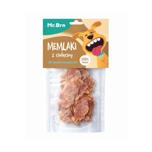 MR BRO Memlaki z cielęciny - przysmaki suszone powietrzem dla psów - 150 g