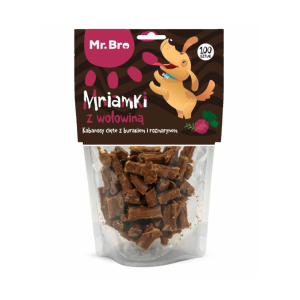 MR BRO Mniamki Przysmaki z wołowiny dla psów - 80 g