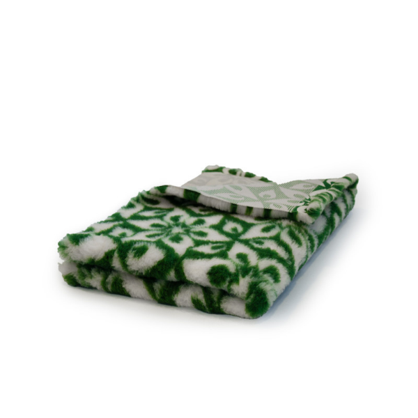 DRY BED Legowisko antypoślizgowe dla psów -  floral biało - zielony (3).png