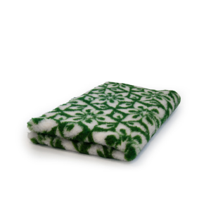 DRY BED Legowisko antypoślizgowe dla psów -  floral biało - zielony
